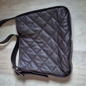 Massimo Dutti Quilted Leather Tote